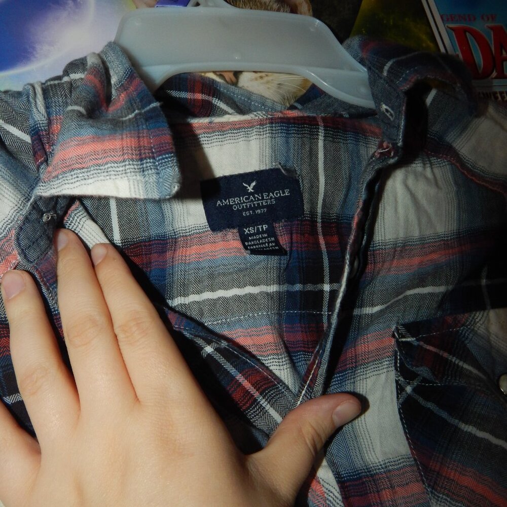 American Eagle Plaid western shirt - XS - Picture 3 of 4